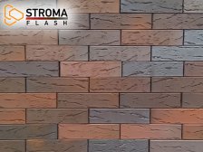 Кирпич керамический Строма облицовочный одинарный Flash Bordo Кора дуба