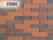 Кирпич керамический Строма облицовочный одинарный Flash Bordo Rust