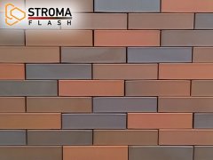 Кирпич керамический Строма облицовочный одинарный Flash Bordo