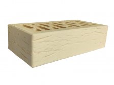 Кирпич керамический Строма облицовочный одинарный Слоновая кость Рустик